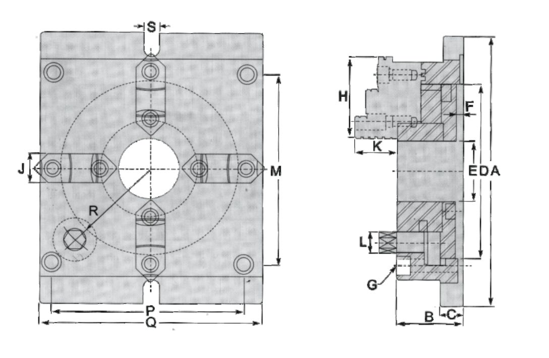 Self Centering Super Thin Square Chucks 2